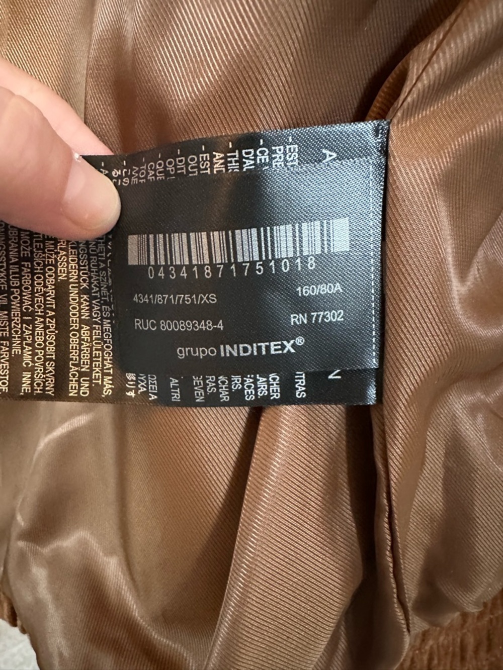 Zara Suede Bomber Jacket - NEW WITH TAGS - Picture 9 of 10